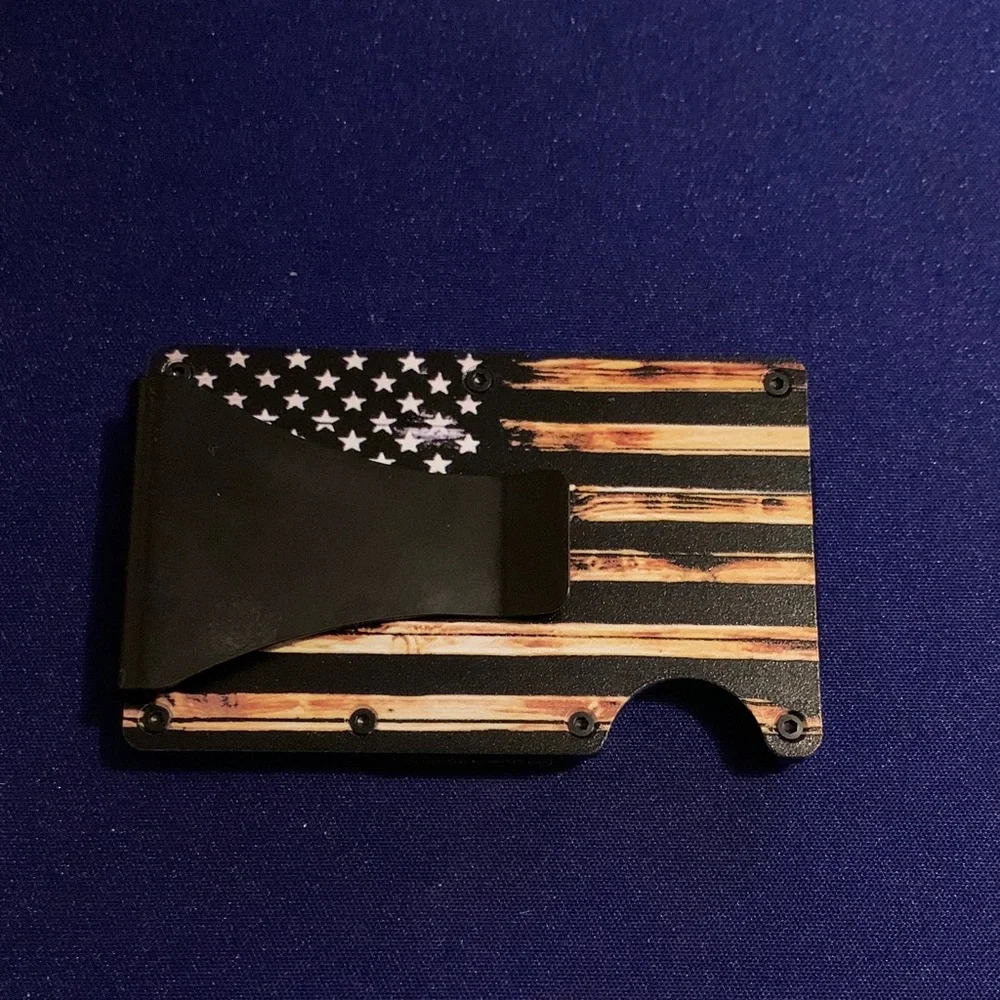 American Flag Card Holder